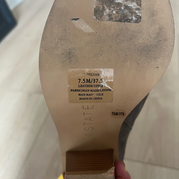 1.State leather block heel sandals - Picture 2 of 3